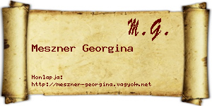 Meszner Georgina névjegykártya